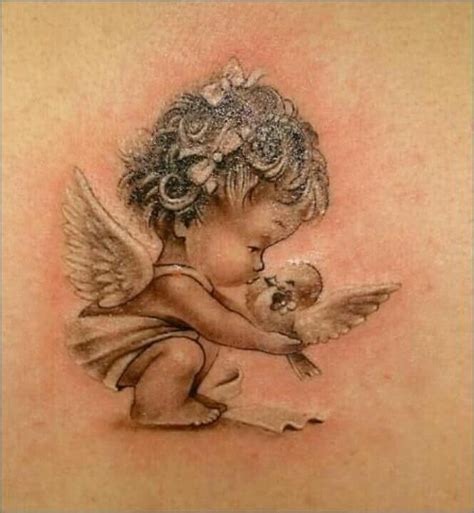 30 Beautiful Angel Tattoos for Girls