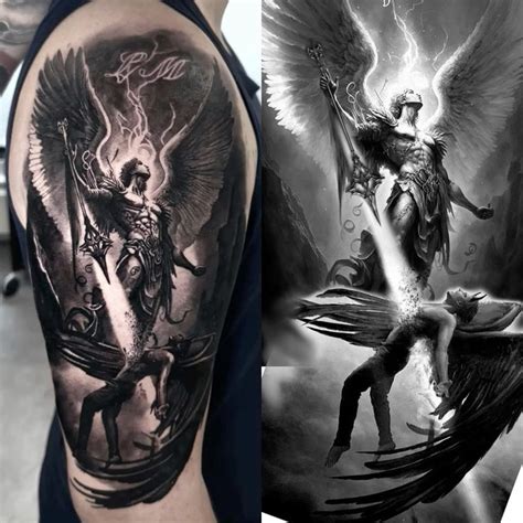 Angel Vs Demons Tattoo