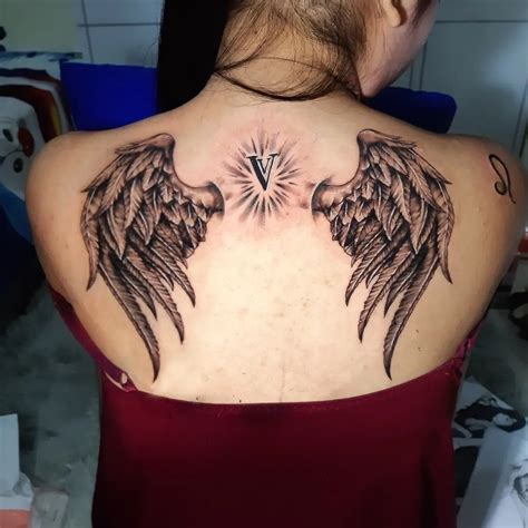 Angel Wing Tattoo On Back