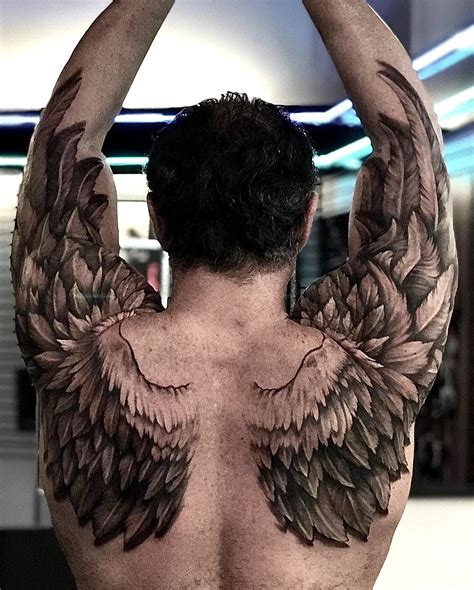 Angel Wing Tattoos On The Back