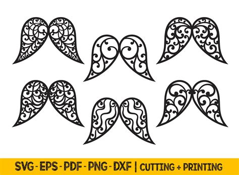Download Angel Wings Bundle Cut Files