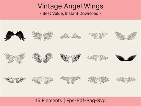 Download Angel Wings Bundle Cut Images
