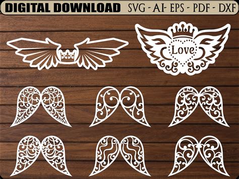 Download Angel Wings Cut Files