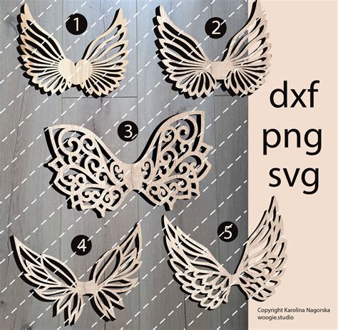 Download Angel Wings Files DXF Files