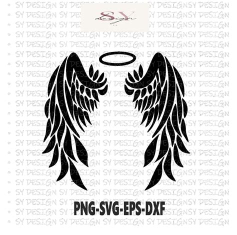 Download Angel Wings SVG File - SVG Design Cricut SVG DXF Files