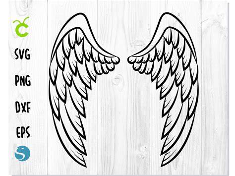 Unleash Your Creativity with Divine Angel Wings Svg - Elevate Your Designs to Heavenly Heights!