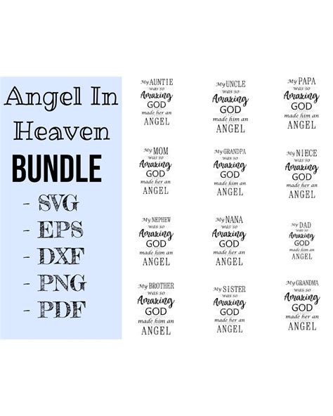 Download Angel in Heaven Bundle Files DXF Files