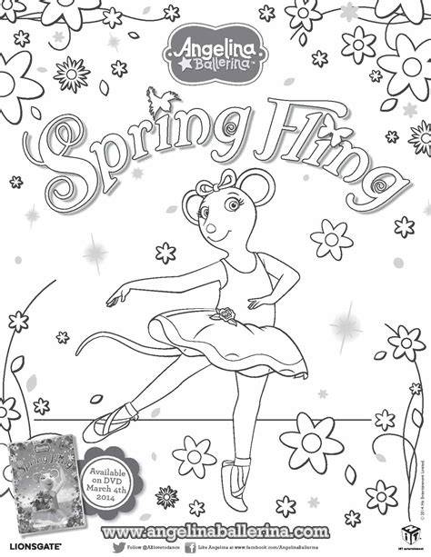 Angelina Ballerina Coloring Pages