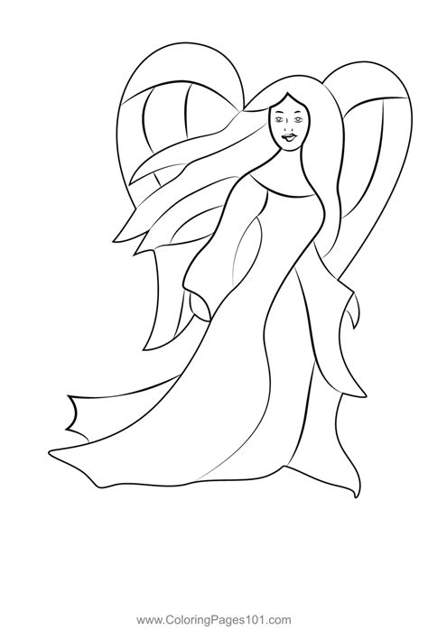 Angels Coloring Page