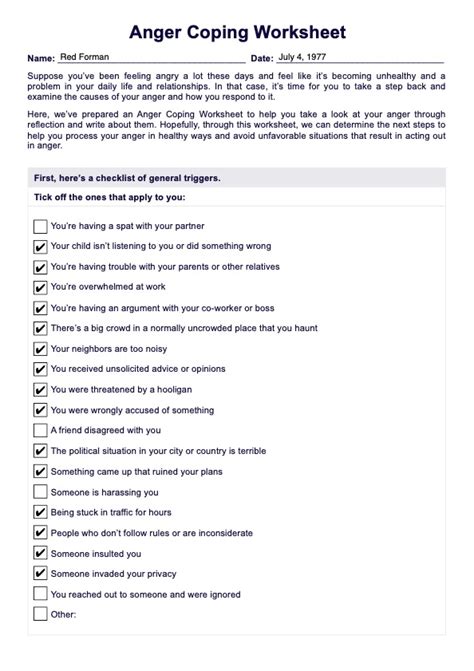 Gain Control Over Your Anger: Download Our Free Coping Skills Worksheet Now