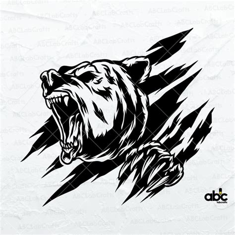 The Fierce and Ferocious: Unleash Your Creativity with Angry Bear SVG!