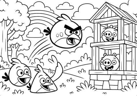 Angry Bird Coloring Pages