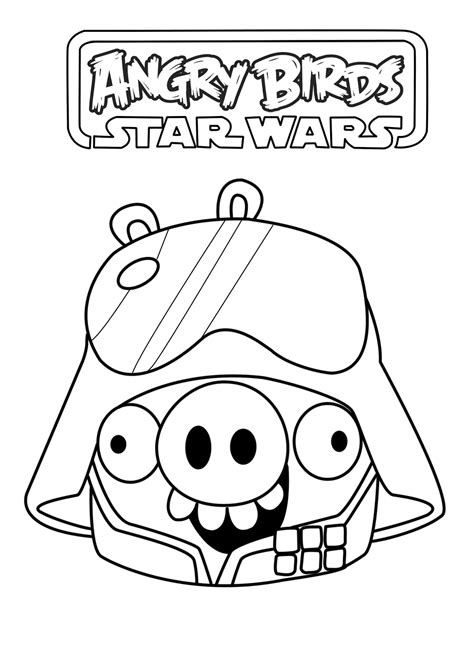 Angry Bird Star Wars Coloring