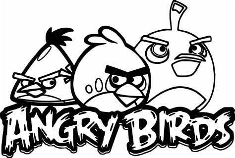 Angry Birds Coloring Sheet