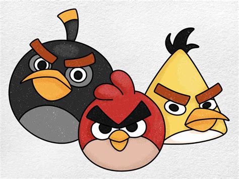 Angry Birds Pictures To Draw