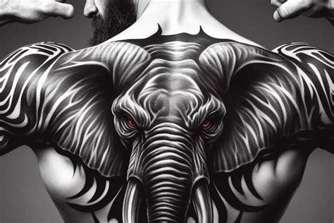 Angry Elephant Tattoo