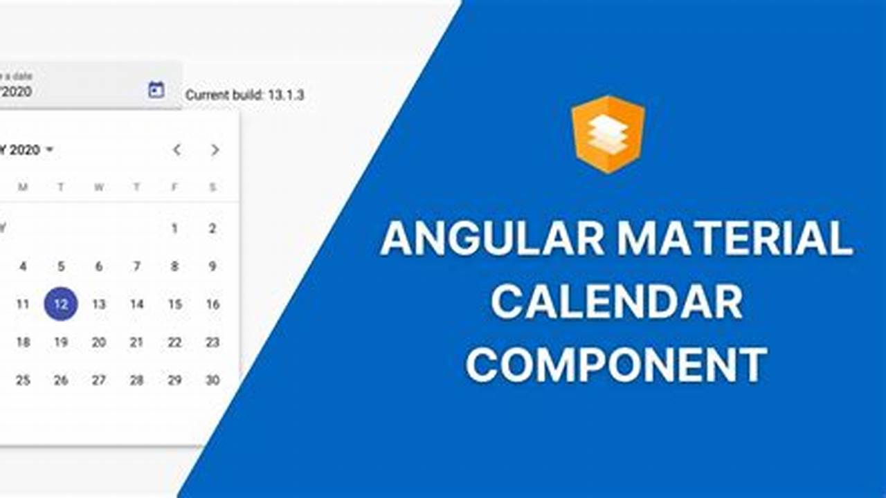 Angular Calendar Tutorial
