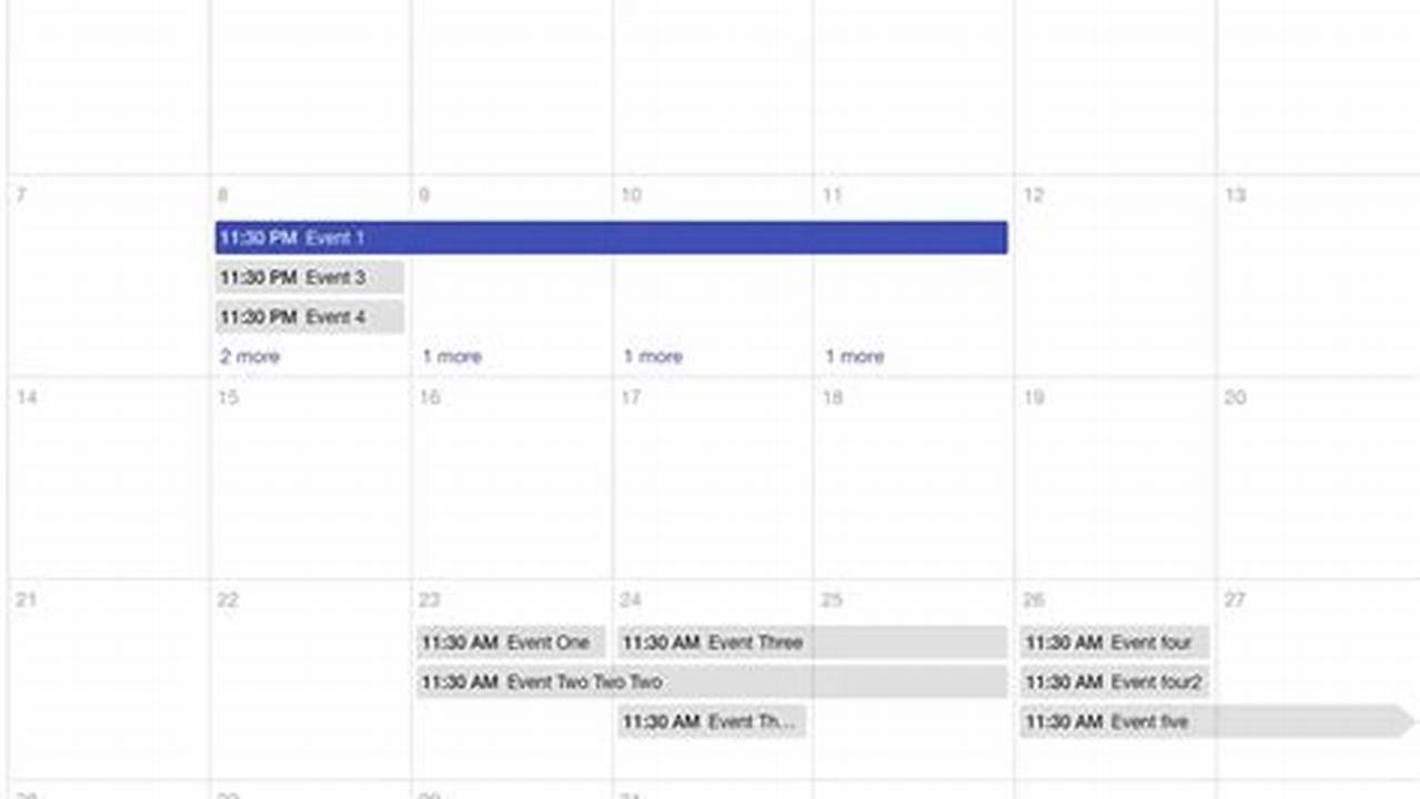 Angular Material Design Calendar