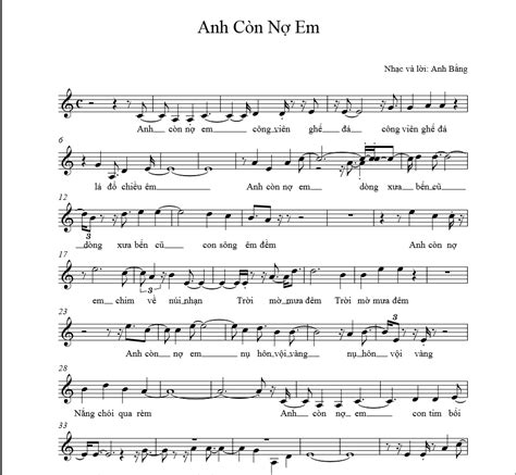 Anh Con No Em Lyric