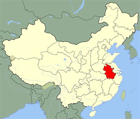 Map of anhui province in China.... Download Scientific Diagram