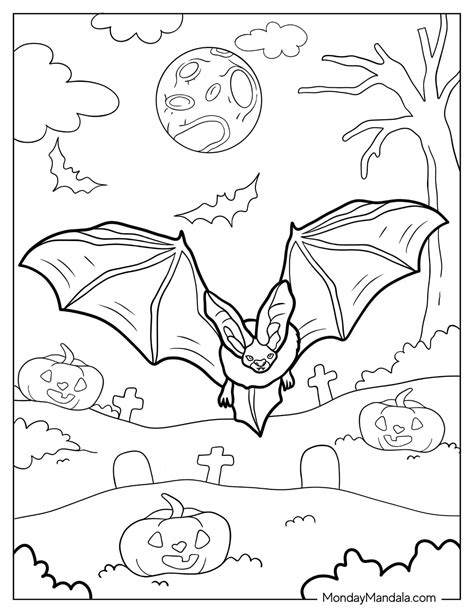 Animal Bat Coloring Pages