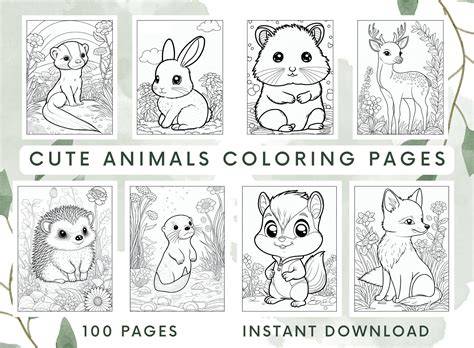 Animal Coloring Book Pages