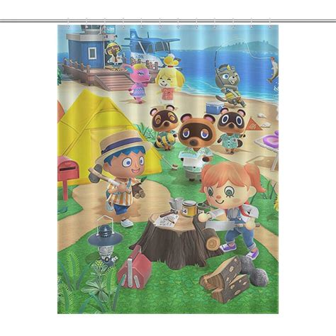 Transform Your Bathroom into a Whimsical Paradise with Animal Crossing Shower Curtain