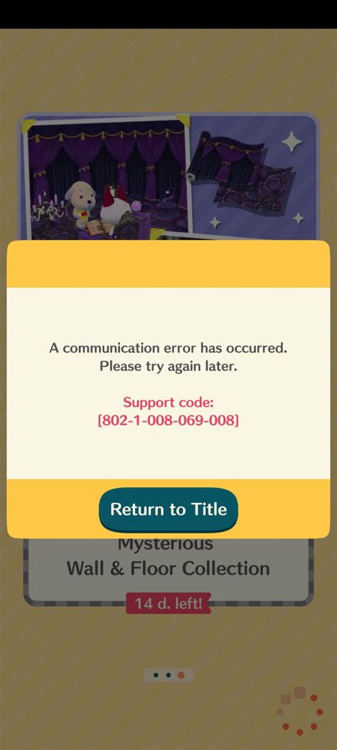 Animal Crossing Support Code 802-1-008-069-008: Troubleshooting Tips and Solutions