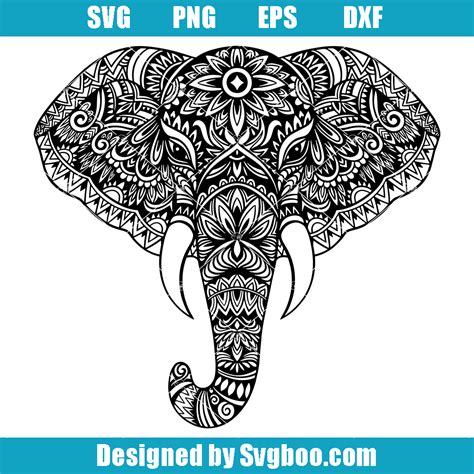 47+ Animal Elephant Mandala SVG, Free Elephant Mandala SVG, Png, Eps & Dxf By Caluya Design. Mandala Baby Elephant SVG Free SVG File For Silhouette