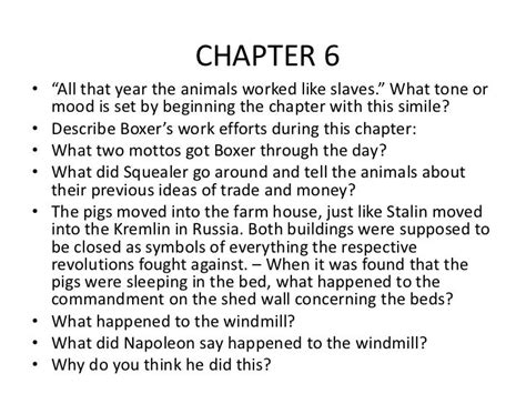 Unveiling the Key Plot Points in Animal Farm Chapter 6: Answers to Your Burning Questions