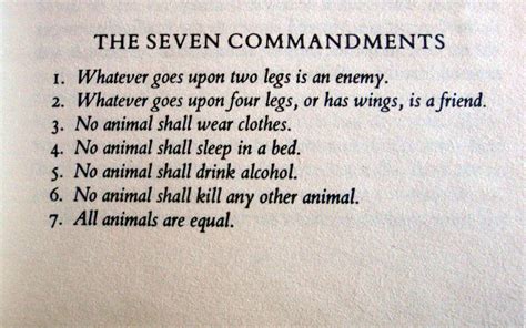 Animal Farm Seven Commandments