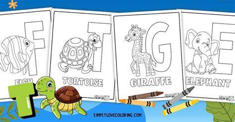 Animal Letter Coloring Pages
