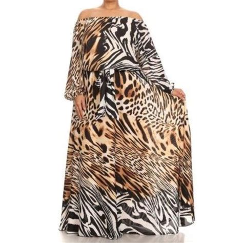 Unleash Your Wild Side with Plus Size Animal Print Maxi Dresses