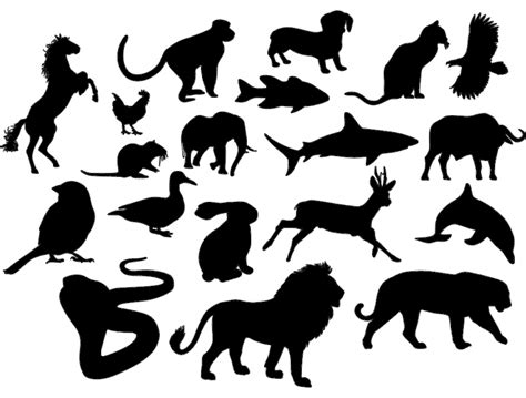 Download Animal Silhouettes Files DXF Files