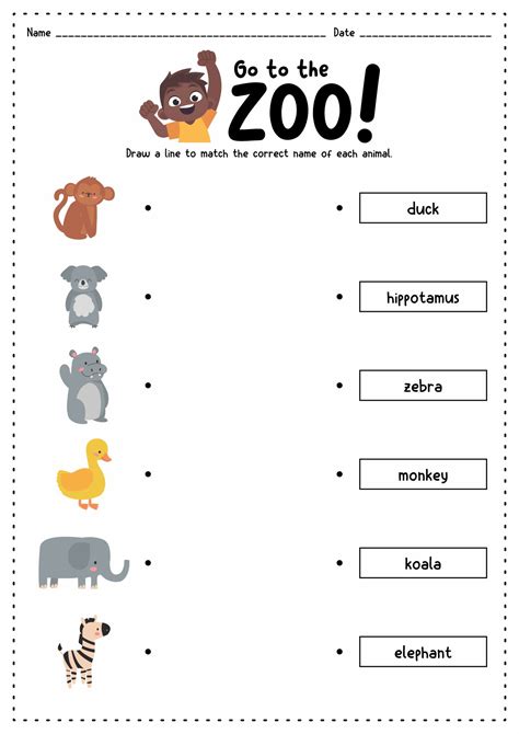 Animals Worksheets For Kindergarten