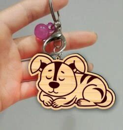 Download Animals Dog Keychain Commercial Use DXF Files