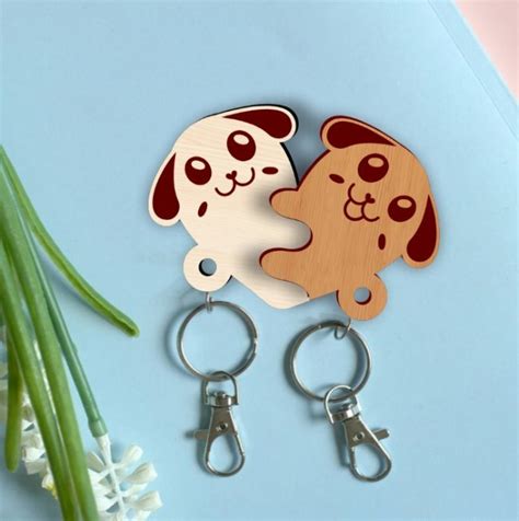 Download Animals Dog Keychain Creativefabrica DXF Files