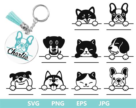 Download Animals Dog Keychain Cricut SVG