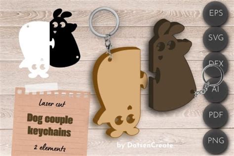 Download Animals Dog Keychain Files For Crafts