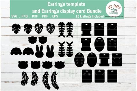 Download Animals Faux Earrings Files DXF Files