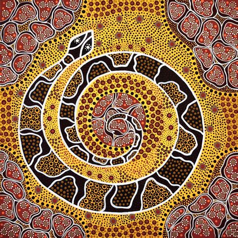 Animals and Totemic Beings Aboriginal dot painting