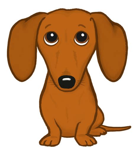 Animated Dachshund Dog Cartoon