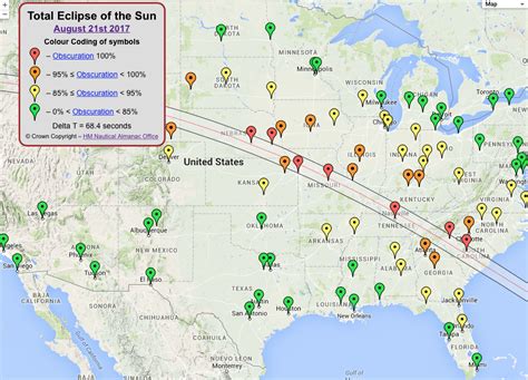 Solar Eclipse 2017 Usa Map