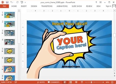 Animated Comic Template For PowerPoint Presentations