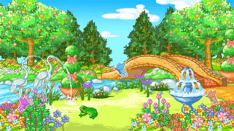 Animated Garden Background Gif