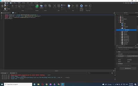 Animation not working in game but it works on Studio - Scripting 