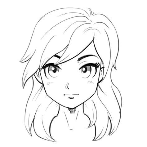 How to draw the head and face in 3/4 view Anime Style Mary Li Art