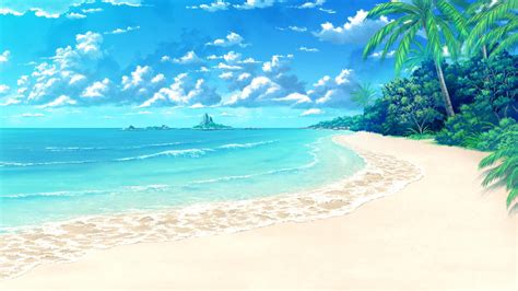 Anime Beach Background
