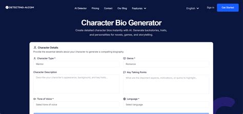 Anime Character Bio Generator