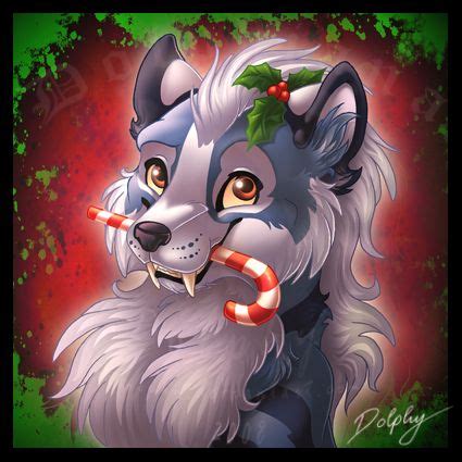 Anime Christmas Wolf